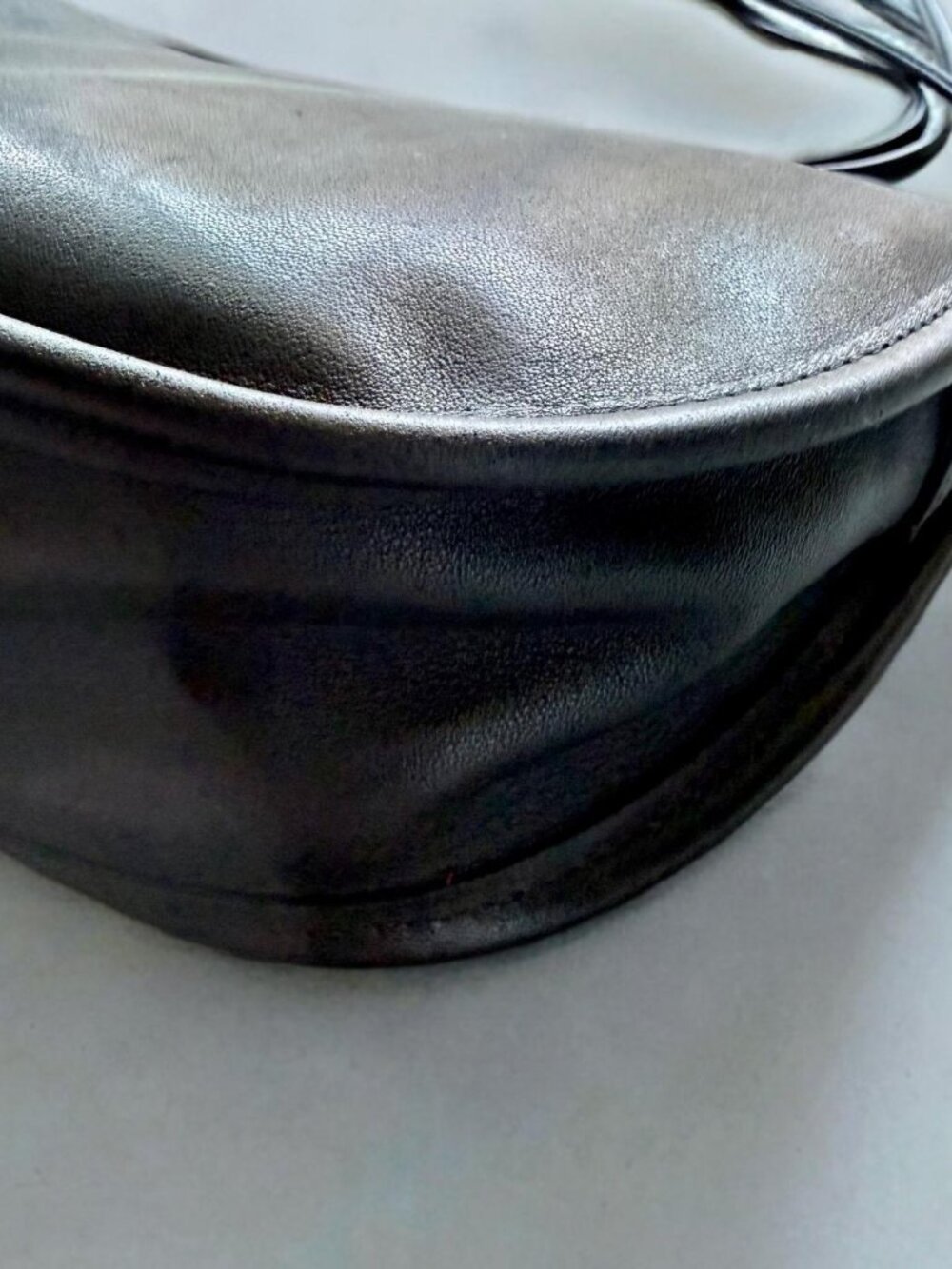 Coach Vintage Black Leather Swinger Crossbody Bag 2837 USA - Picture 5 of 9